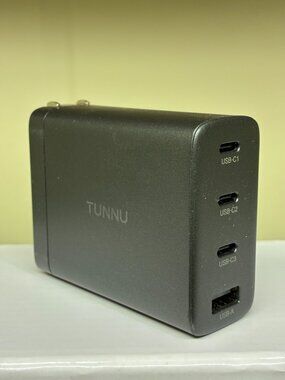 TUNNU Wall Charger GaN PD Fast Charging Block Type C 100W USB